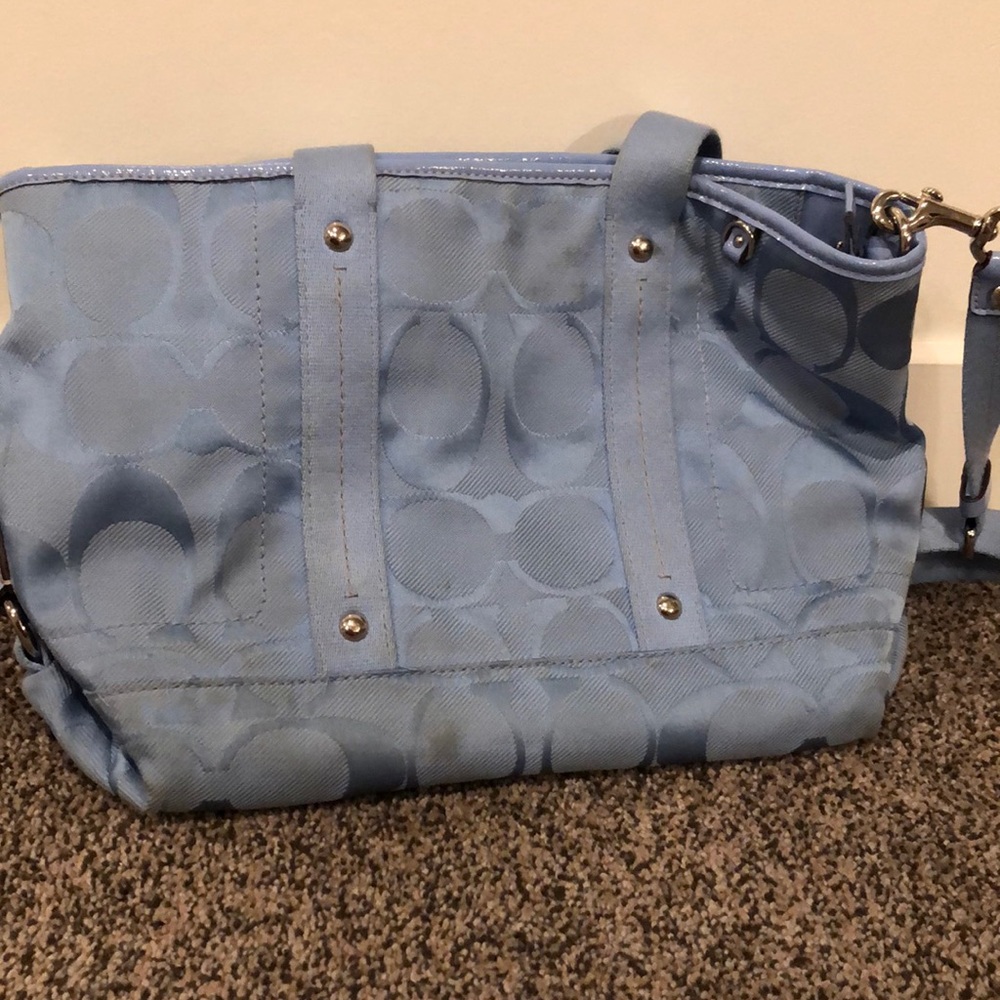Original Coach purse and wristlet periwinkle - Picture 7 of 8